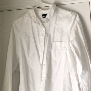 JCrew white oxford